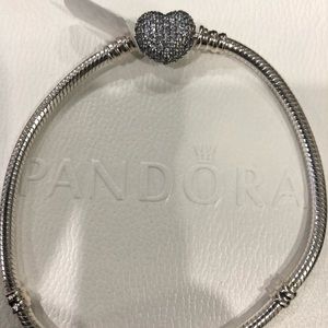 Pandora Pavé Heart Bracelet